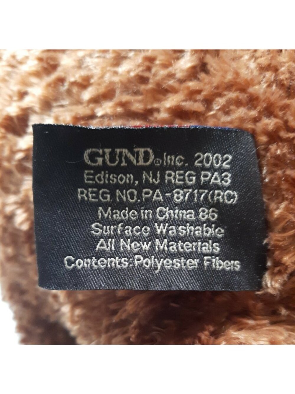 25" Teddy Bear 100th Anniversary 2002 Gund Plush Brown Stuffed Animal - Picture 6 of 7
